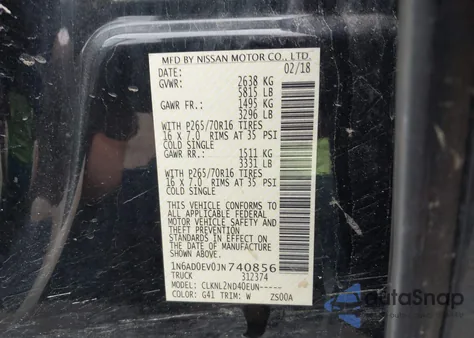 2018 Nissan Frontier Sv из США, поврежденный, VIN 1N6AD0EV0JN740856